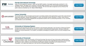 Most of the universities will